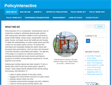 Tablet Screenshot of policyinteractive.org